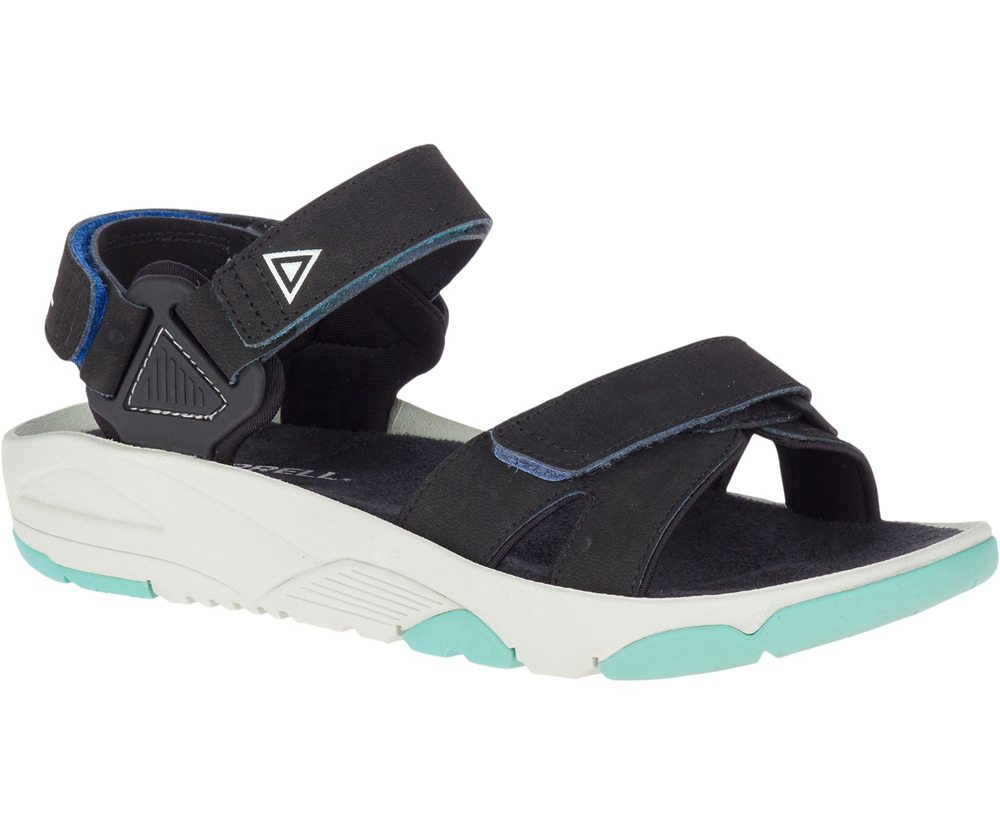 Sandálias Senhora - Merrell Belize Convertible - Pretas - BCU651903